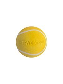 Playology  жевательный мяч SQUEAKY CHEW BALL 6 см для собак мелких и средних пород с пищалкой и с ароматом курицы, цвет желтый