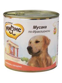 Мнямс консервы для собак Мусака по-ираклионски (ягненок с овощами) 600 г