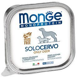 Monge Dog Monoprotein Solo консервы для собак паштет из оленины 150г